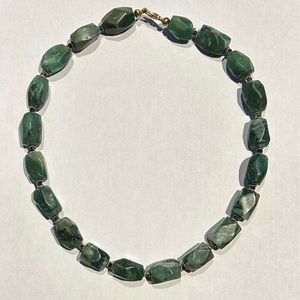 Genuine Variscite and Gold Tone accents Necklace